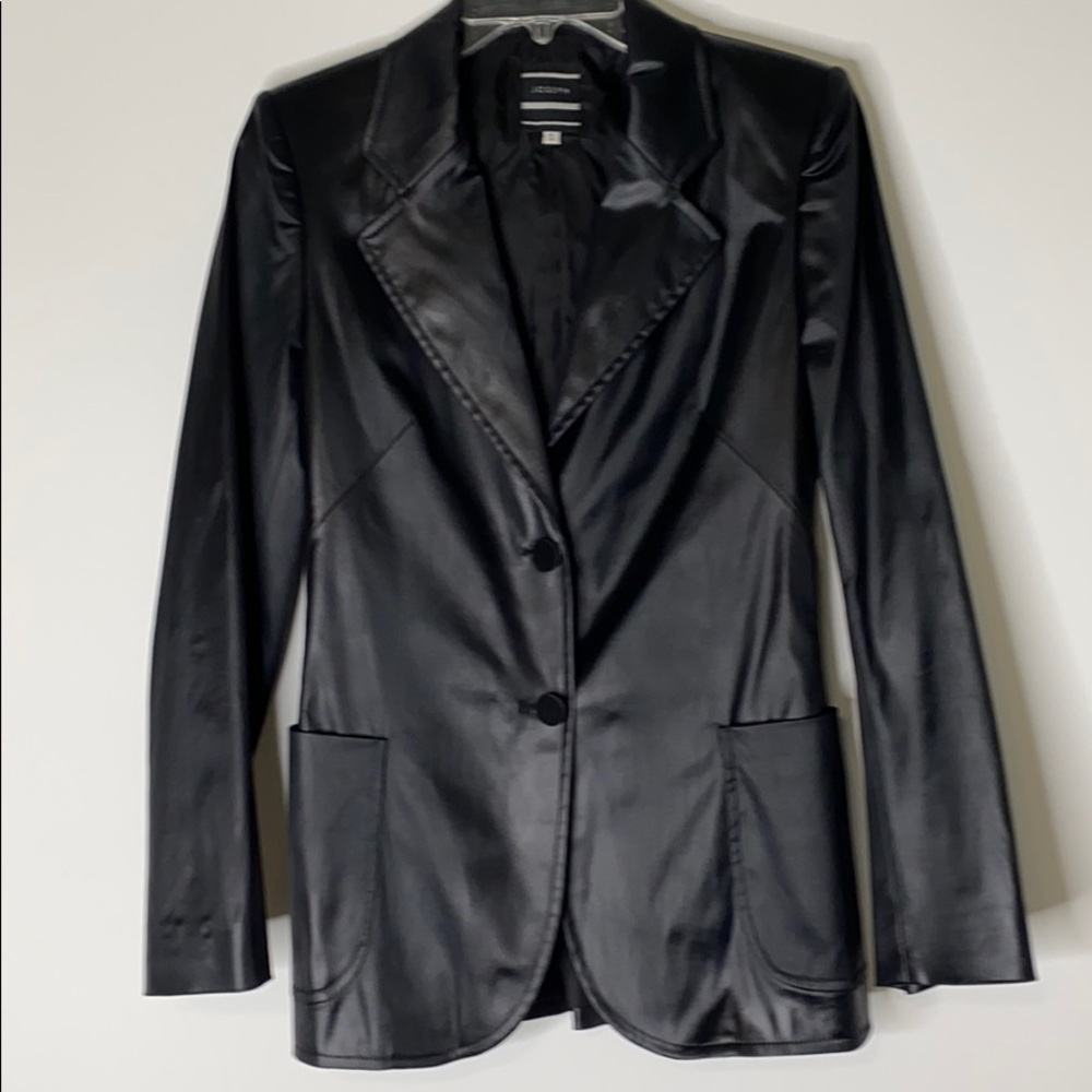 JOSEPH Wet / Waxed Look Blazer jacket